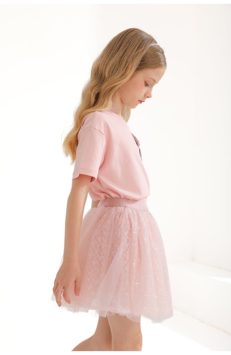 Mimi Tutu Glimmer Applique Outfit, Alternate, color, Pink