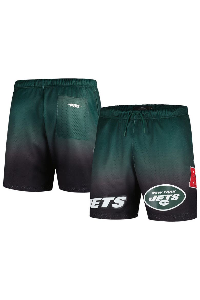 Men's Pro Standard Black/Green New York Jets Ombre Mesh Shorts, Main, color, Black