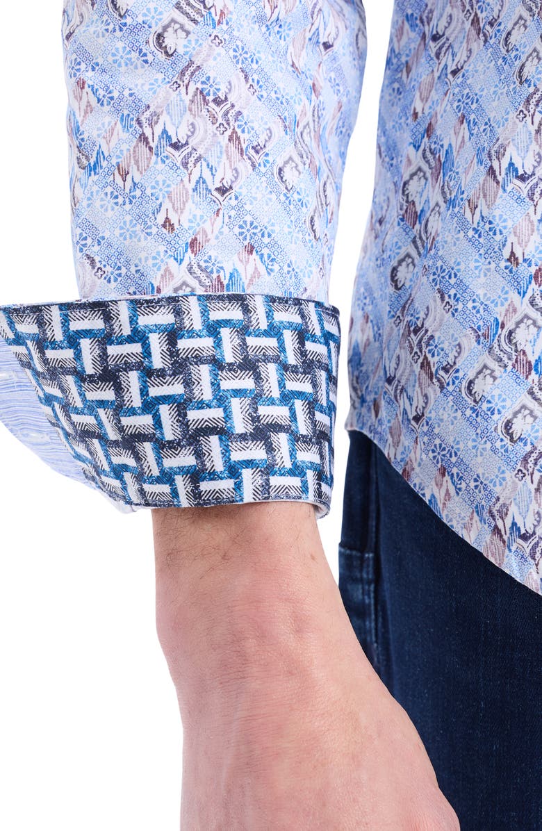 Robert Graham Bradvale Long Sleeve Cotton Button-Shirt, Alternate, color, 