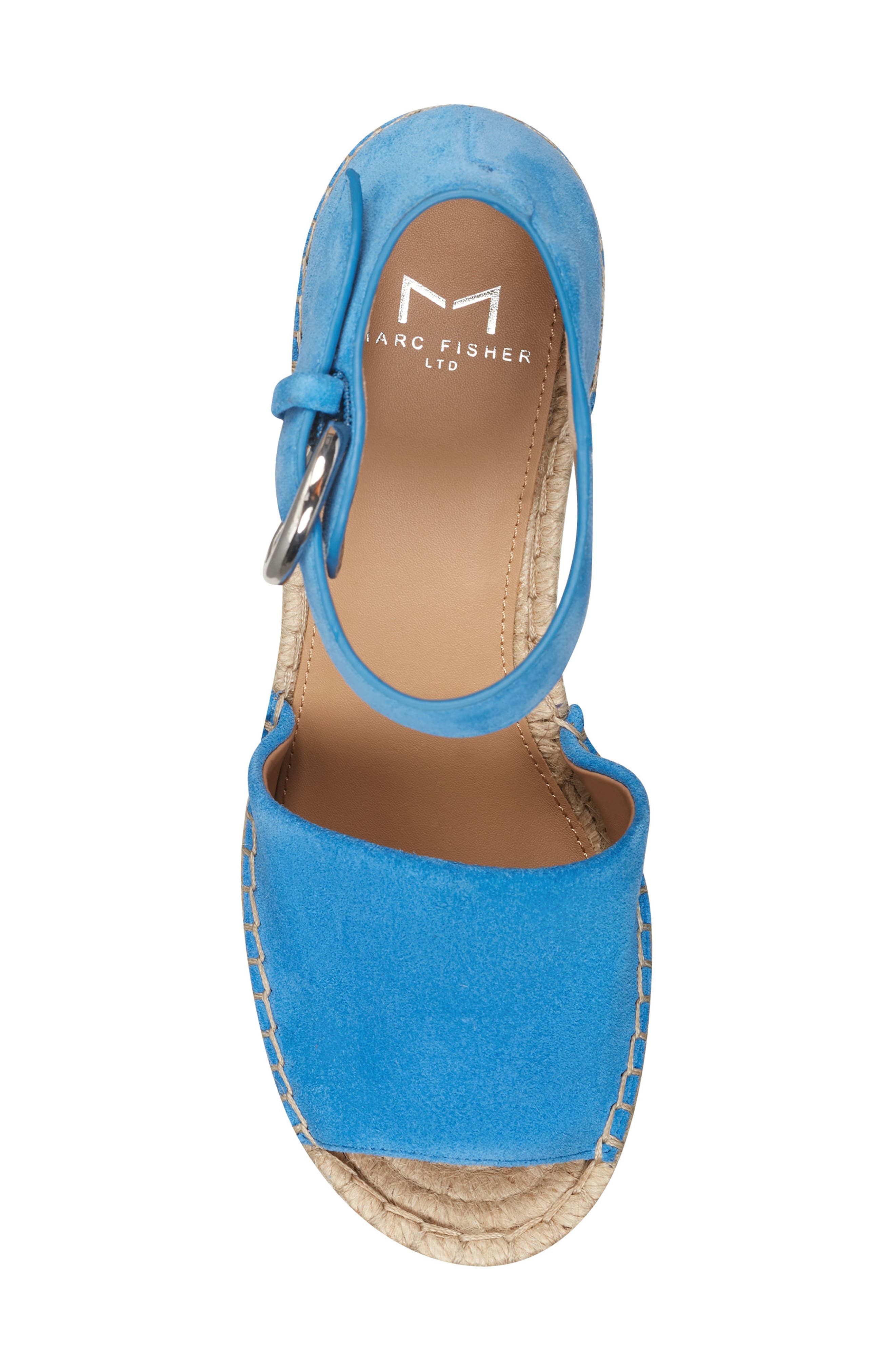 Alida Espadrille Platform Wedge, Alternate, color, BLUE/ BLUE SUEDE