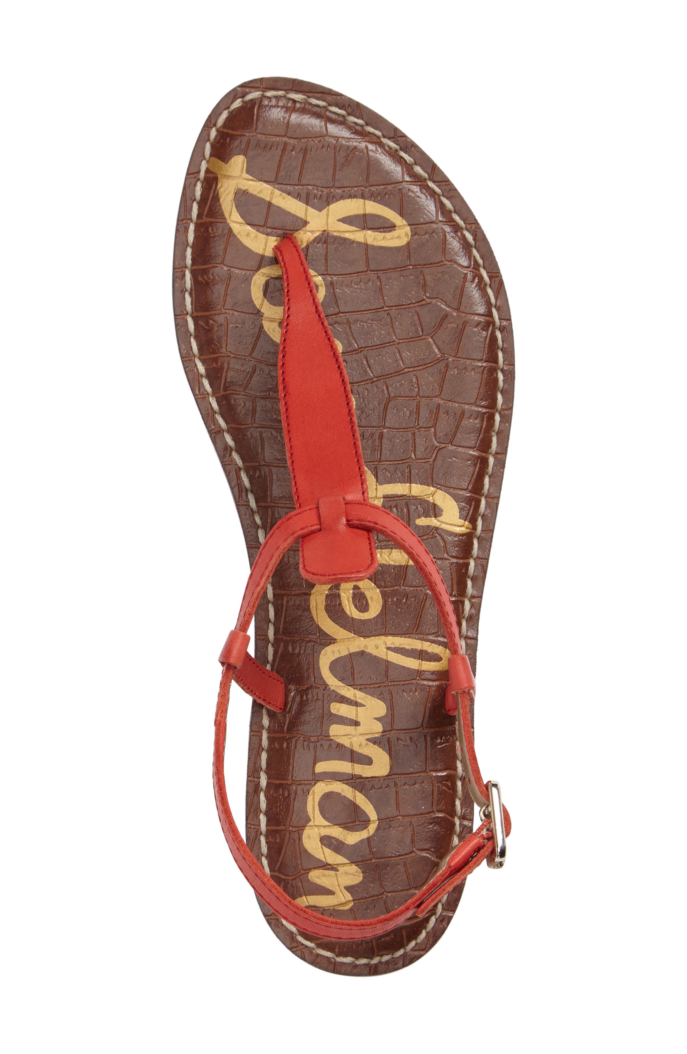 Sam Edelman Gigi Sandal, Alternate, color, Havana Red Leather