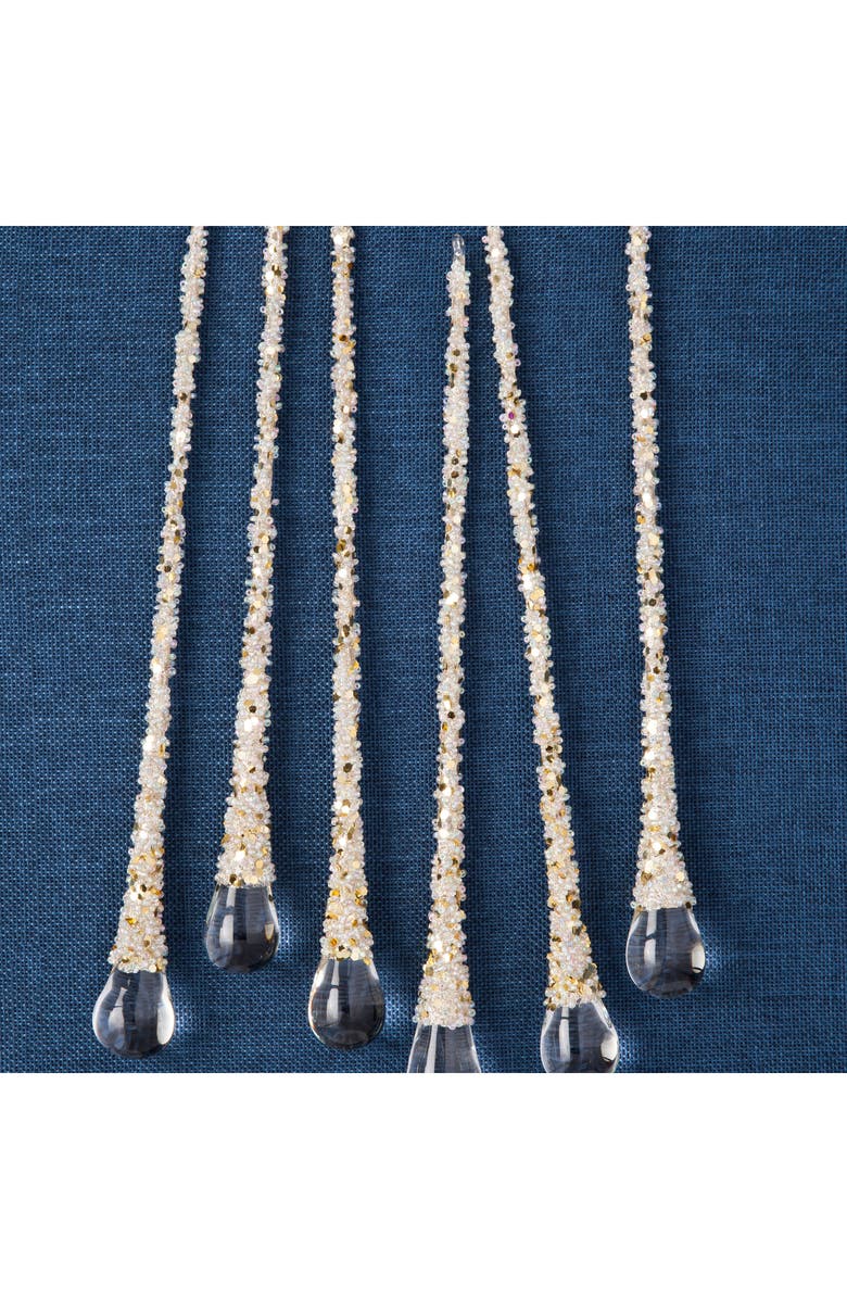 Balsam Hill Icy Teardrops Set of 6 Ornaments, Alternate, color,