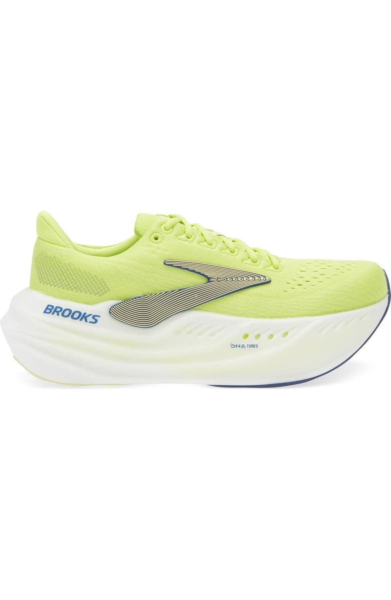 Brooks Glycerin Max Running Shoe, Alternate, color, Lime/ Navy Peony/ White