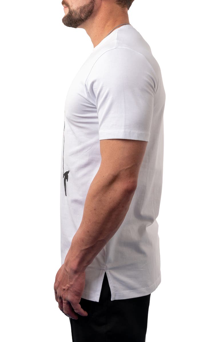 Maceoo Village Cotton Stretch Graphic T-Shirt, Alternate, color, 