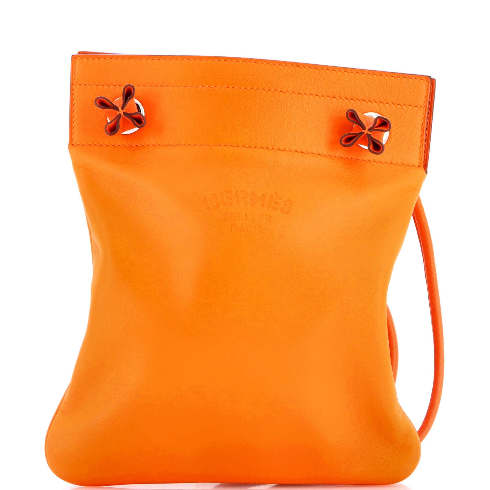 Aline Bag Milo Lambskin and Swift Mini, Main, color, Orange