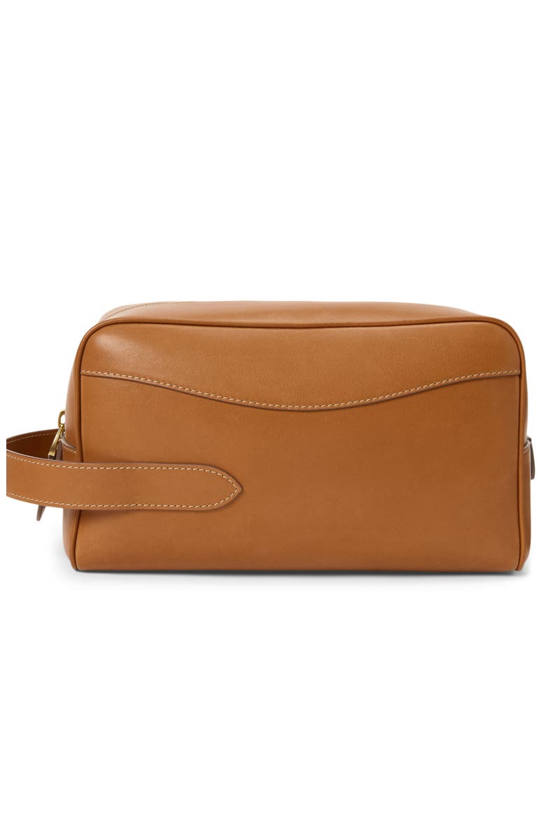 Bedford Calfskin Leather Dopp Kit, Alternate, color, RL BROWN