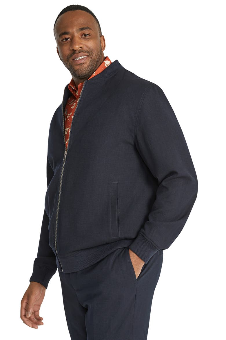 Davis Smart Bomber Jacket , Alternate, color, NAVY