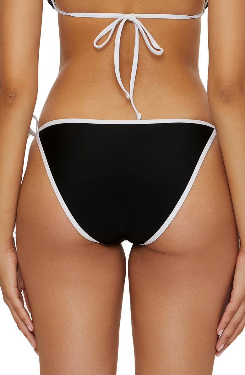 BCA by Rebecca Virtue Block Party Side Tie Bikini Bottoms, Alternate, color, Black