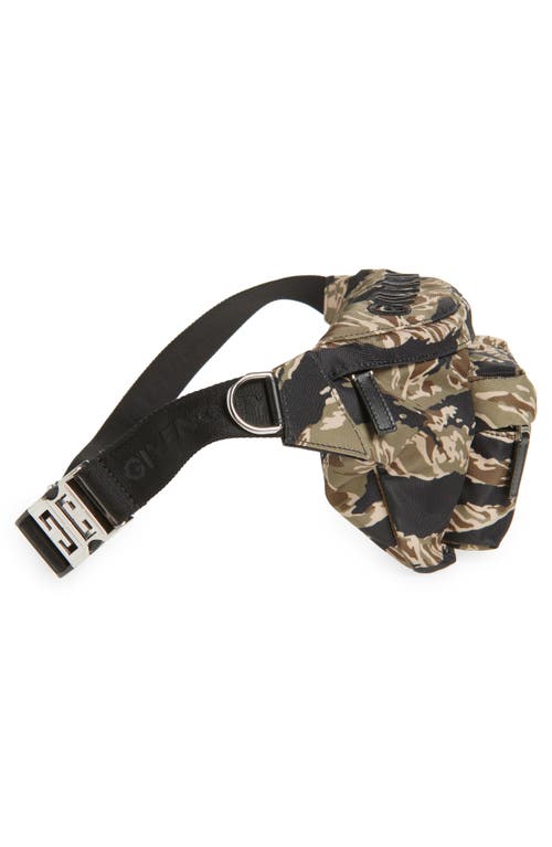 Givenchy Essential U Canvas Belt Bag In Black Multi