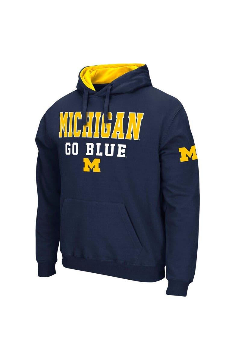 COLOSSEUM Men's Colosseum Navy Michigan Wolverines Sunrise Pullover Hoodie, Alternate, color, Navy