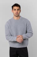 LEISURE LAB Cozy Quilt Crewneck