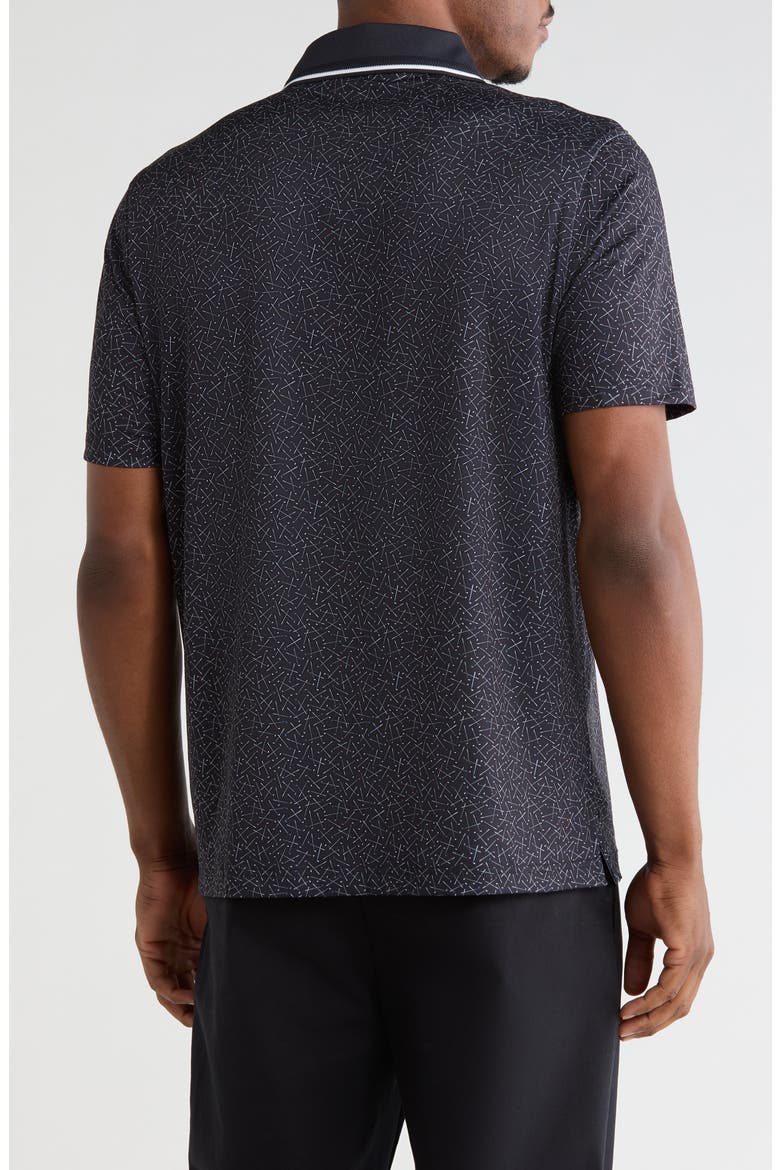 Tipped Knit Polo, Alternate, color, BLACK