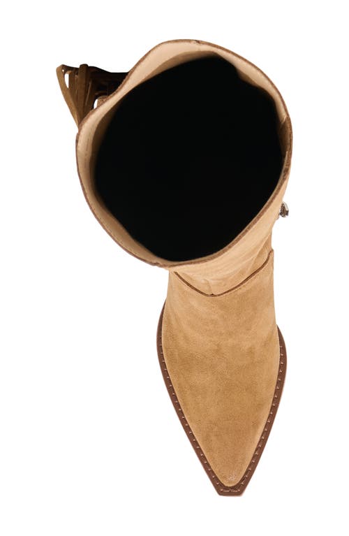 Dolce Vita Roley Fringe Western Boot In Brown
