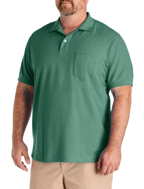Big & Tall Pocket Piqué Polo Shirt