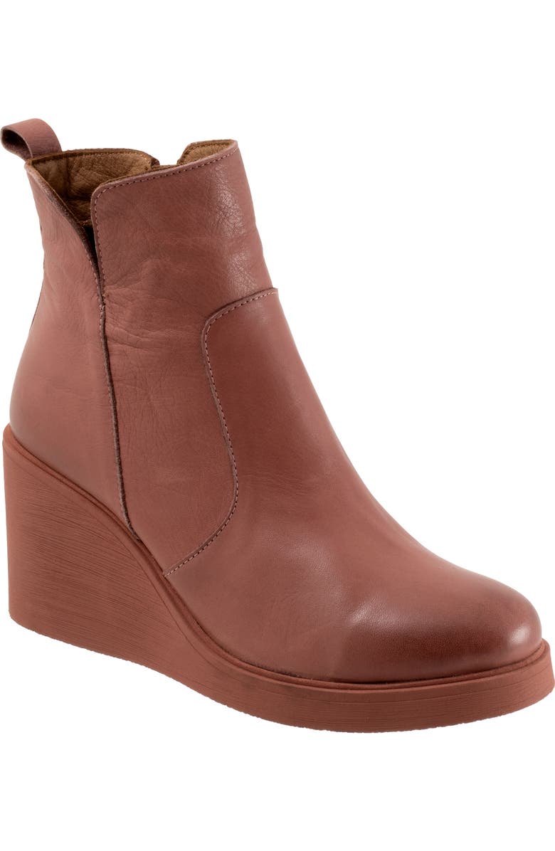 Bueno Laura Platform Wedge Bootie, Main, color, Rose Brown