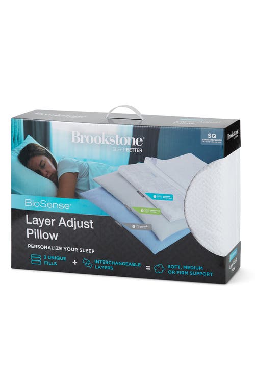 Brookstone Biosense® Layer Adjust Pillow In White