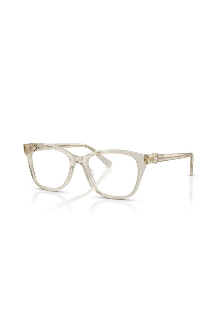 52mm Rectangle optical glasses, Main, color, Beige