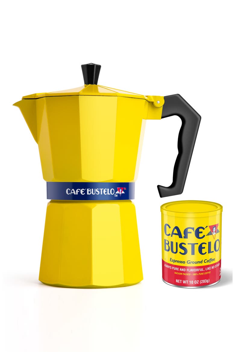 Stovetop Espresso Maker, Main, color, YELLOW