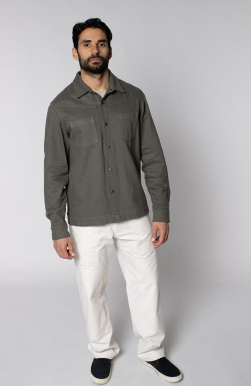 Leisure Lab Bronco Button Up In Gray