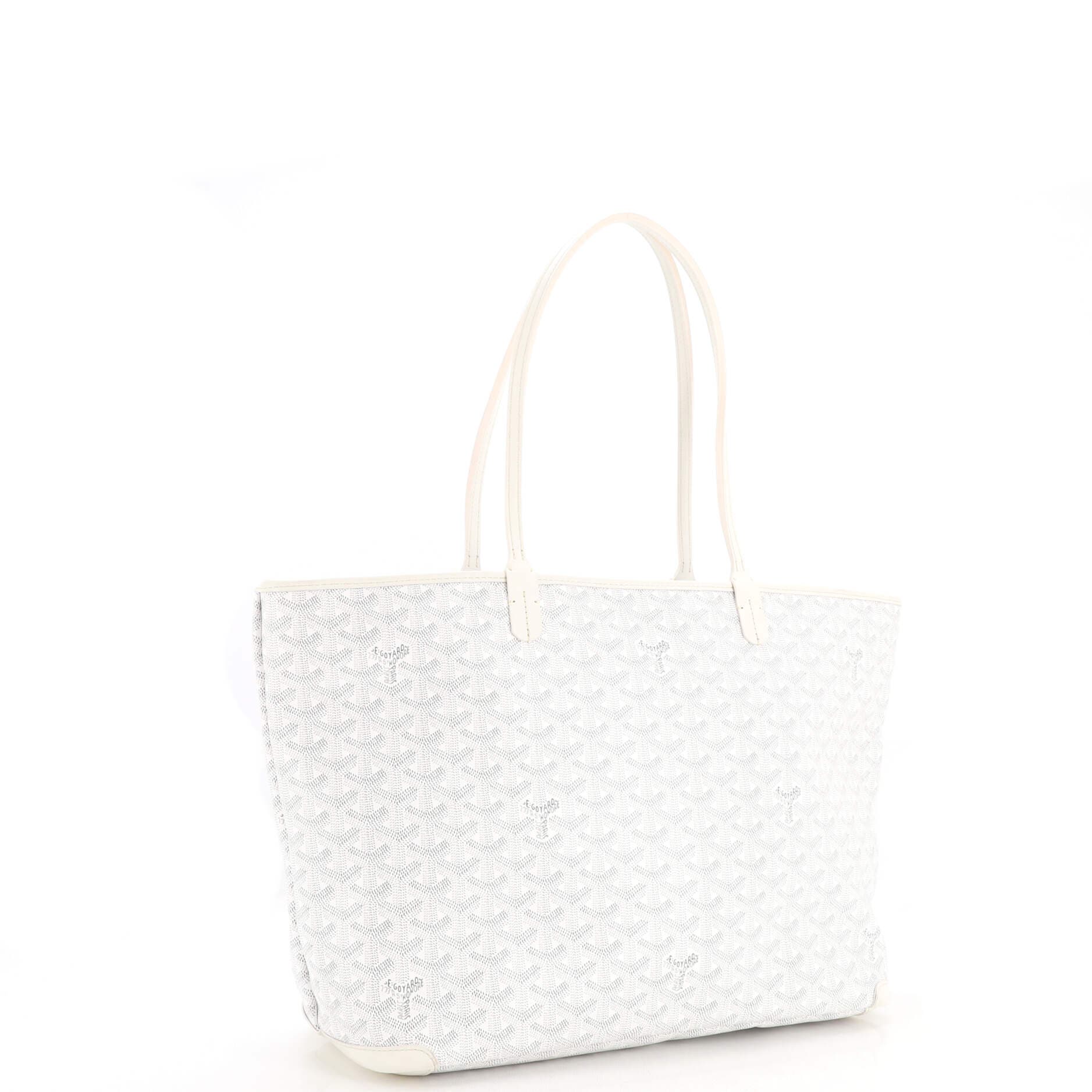 Artois Tote Coated Canvas MM, Alternate, color, White
