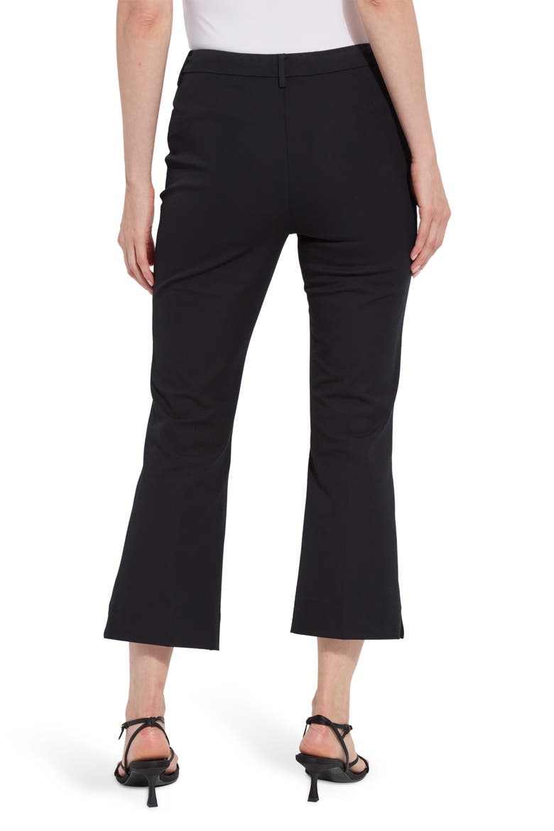 Amanda Pocket Crop Bootcut Pants, Alternate, color, BLACK