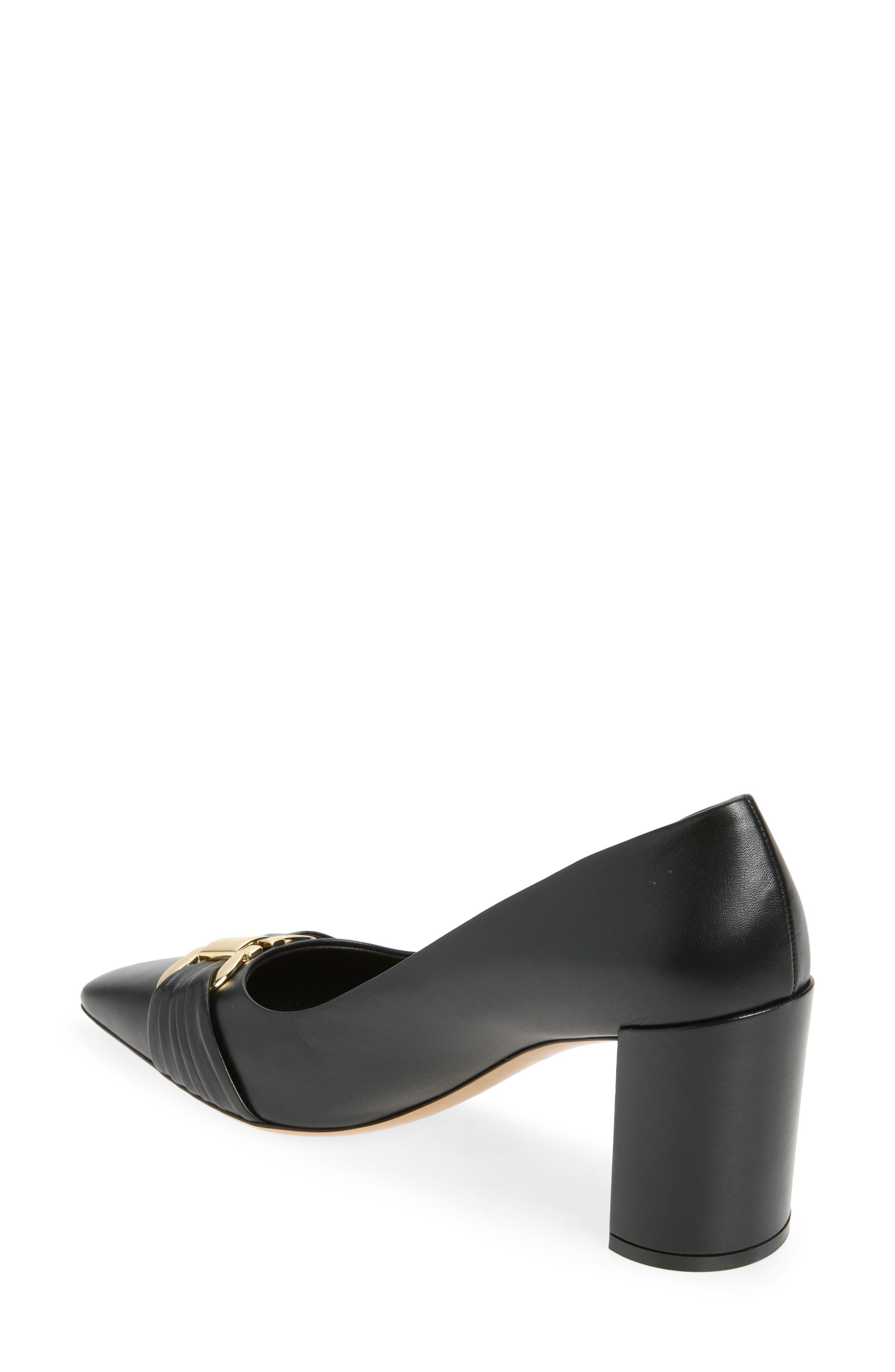 FERRAGAMO Tillya Square Toe Pump, Alternate, color, Nero Nero Nero