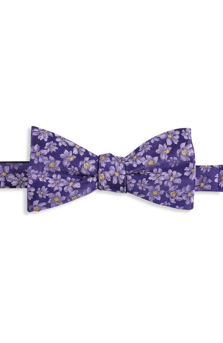 Synrgy by DXL Big & Tall Flowers In Bloom Bow Tie, Main, color, Purple