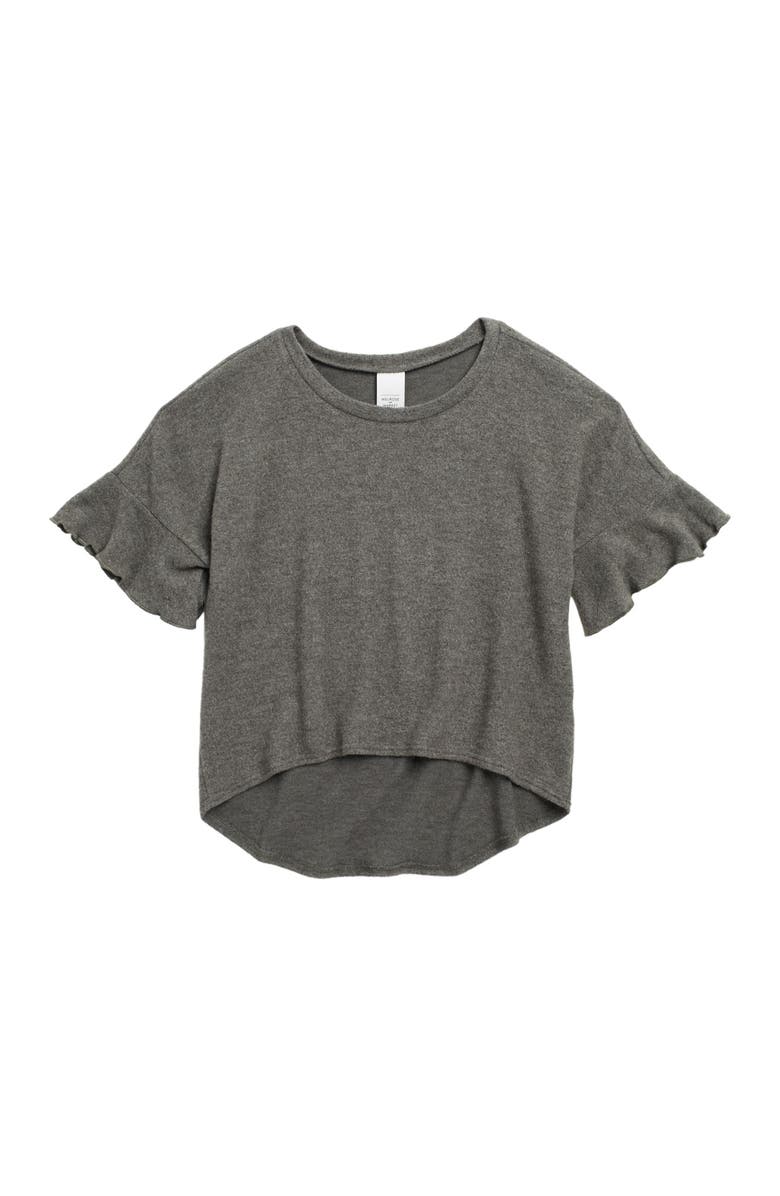 Melrose and Market Kids' Cozy Ruffle Sleeve Knit Top, Main, color, 