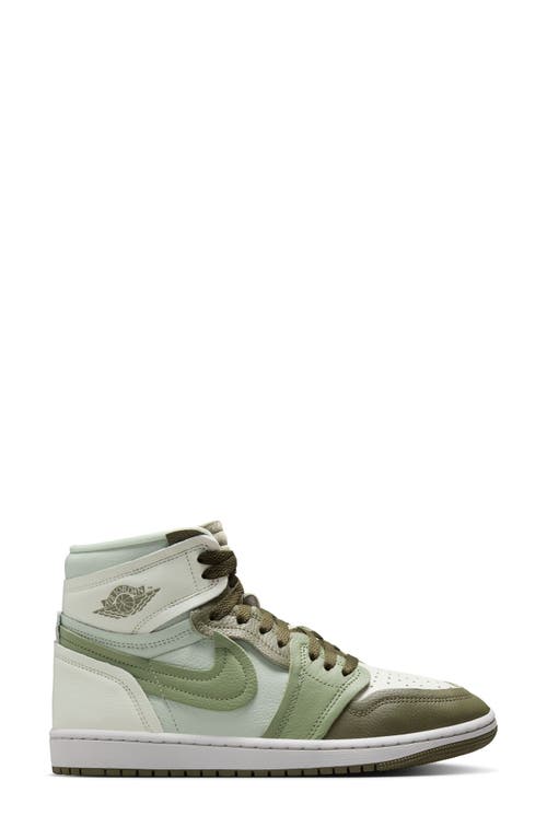 Jordan Women's Air  1 High Method Of Make Shoes In Medium Olive/oil Green/sea