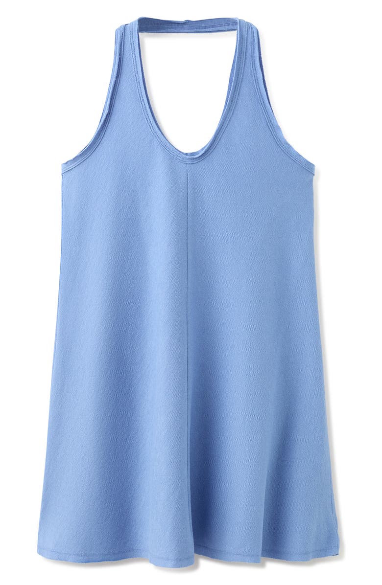 MANGO TEEN Knit Halter Minidress, Alternate, color, Medium Blue