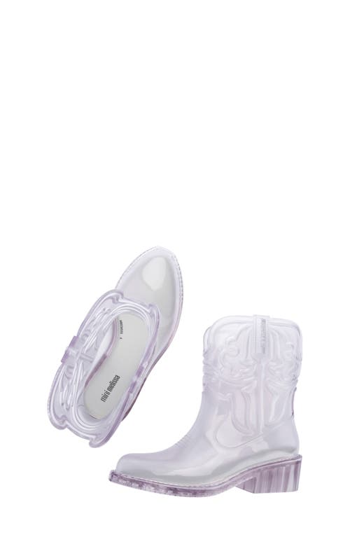 Mini Melissa Kids' Texas Western Boot In Metallic