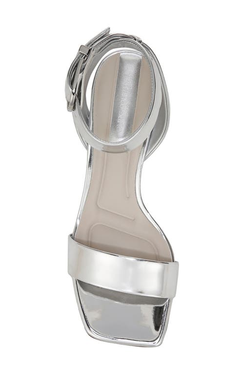 Franco Sarto Savini Ankle Strap Sandal In Silver