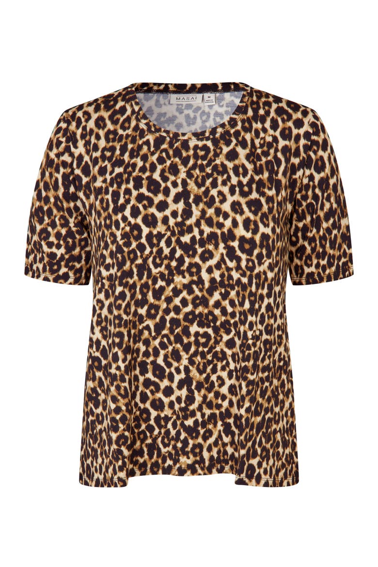 MaButta Leopard Print Top, Alternate, color, Incense