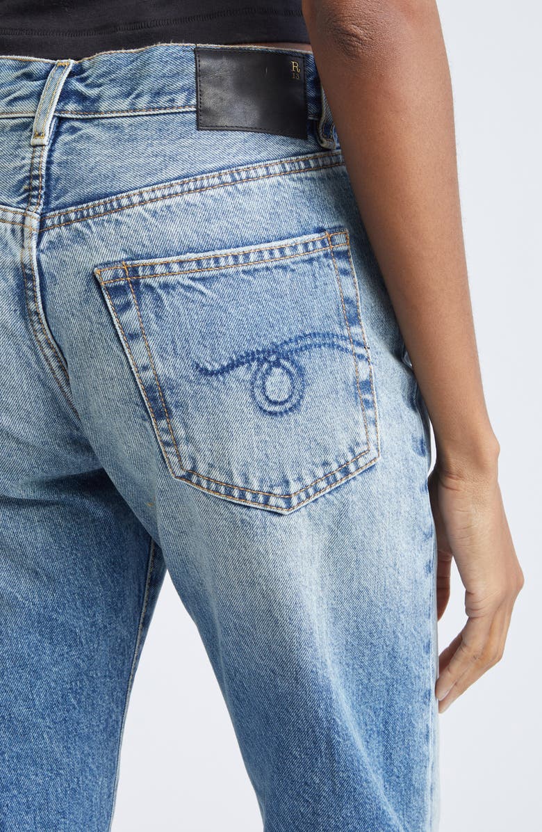 R13 Straight Leg Boyfriend Jeans, Alternate, color, Jasper