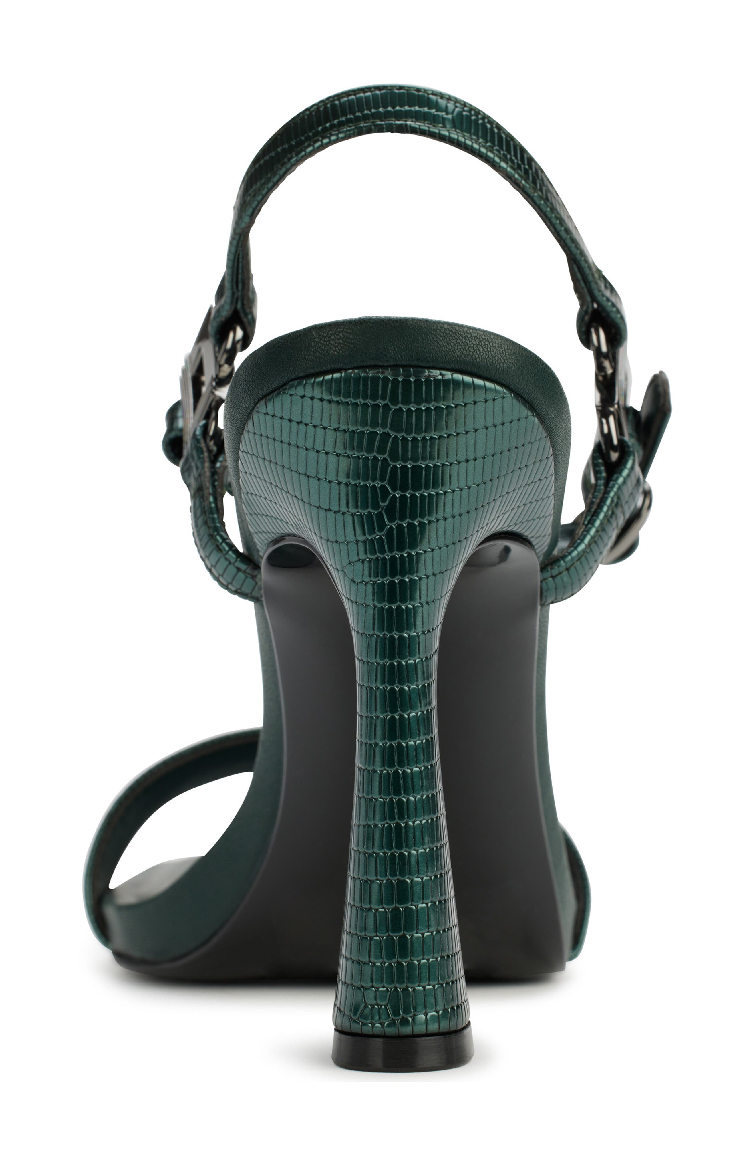 KARL LAGERFELD PARIS Cybil Ankle Strap Sandal, Alternate, color, Forest Green