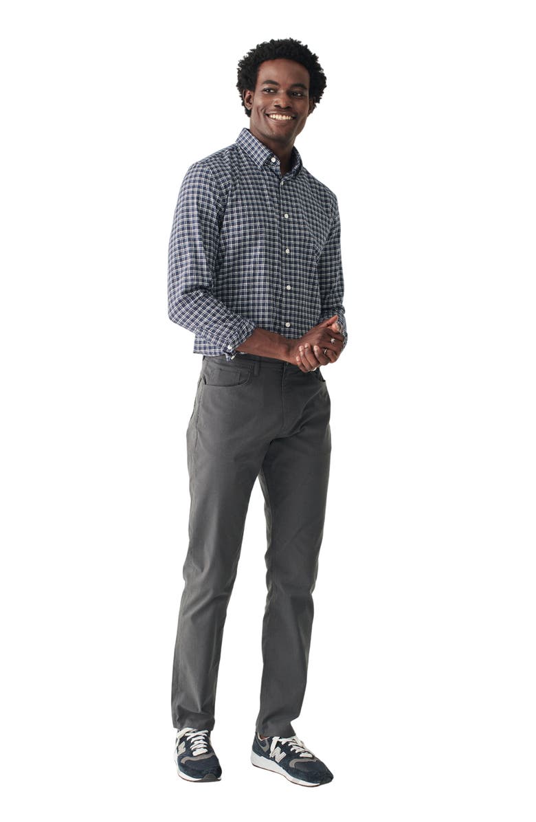 Faherty Movement Five-Pocket Pants, Alternate, color, Graphite