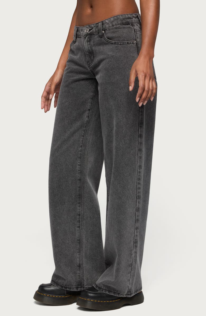 EDIKTED Raelynn Low Rise Baggy Jeans, Alternate, color, 