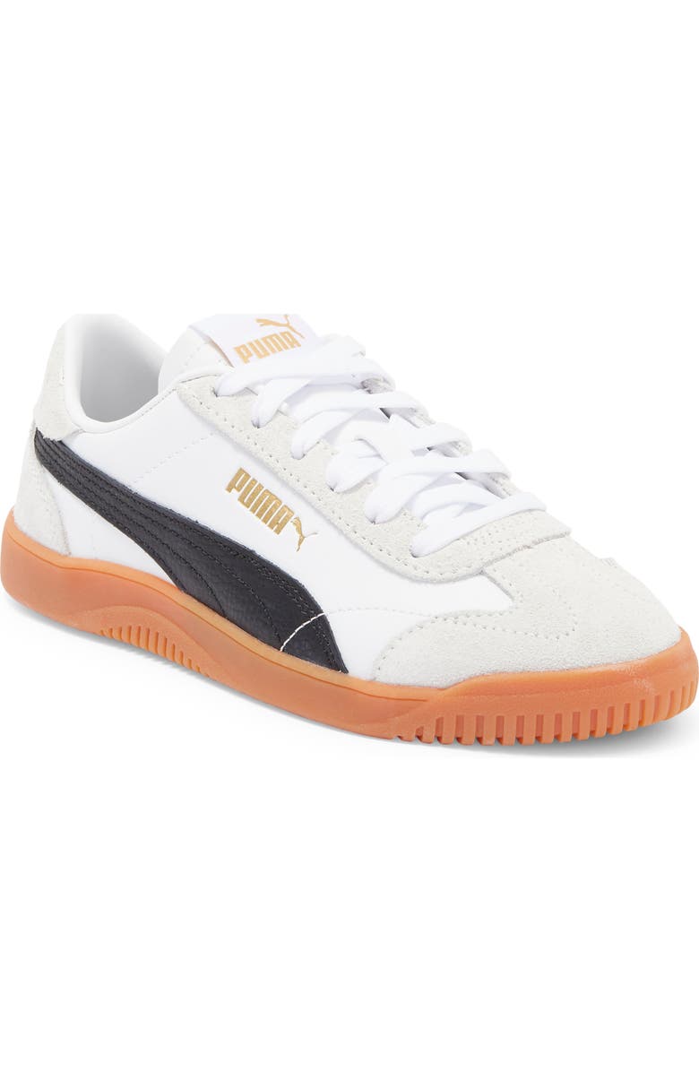 PUMA Kids' Club 5V5 Sneaker, Main, color, Puma White-Puma Black-Gray