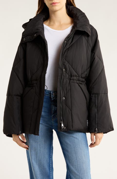 Quilted Water Repellent Hooded Jacket