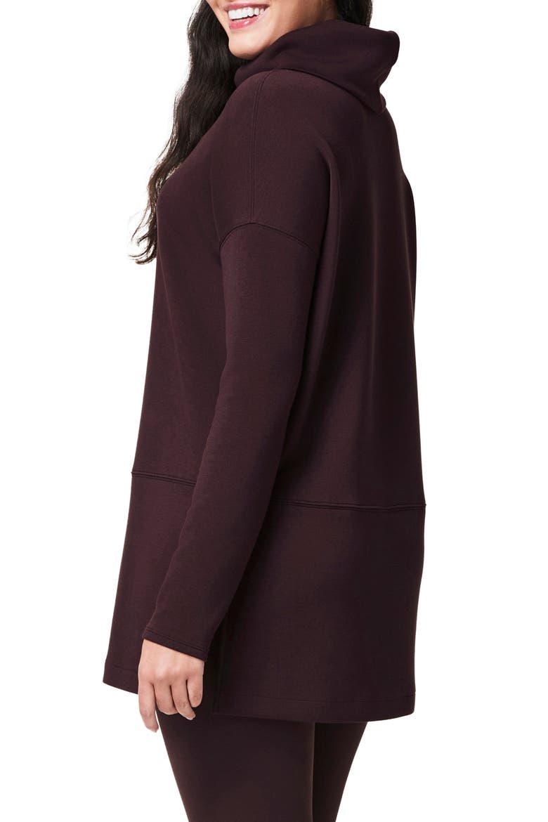 AirEssentials Turtleneck Tunic, Alternate, color, TRUFFLE BROWN