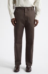 Lemaire Tapered Cotton Twill Workwear Pants