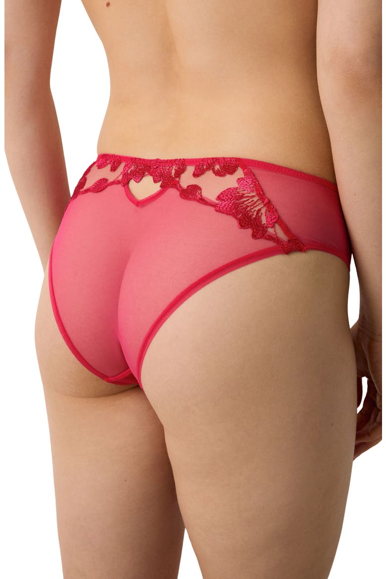 Fragrance Lace & Mesh Hipster Panties, Alternate, color, FUCHSIA