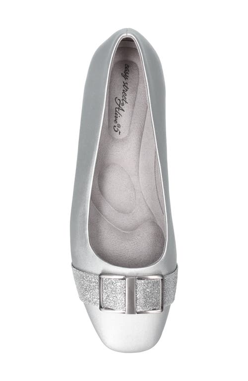 Easy Street Keely Flat In Silver