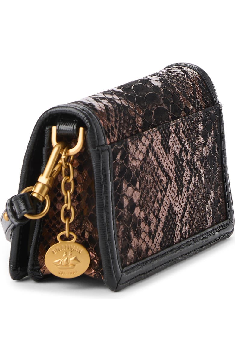 Brahmin Minuette Convertible Leather Crossbody Bag, Alternate, color, Bronze Captivate