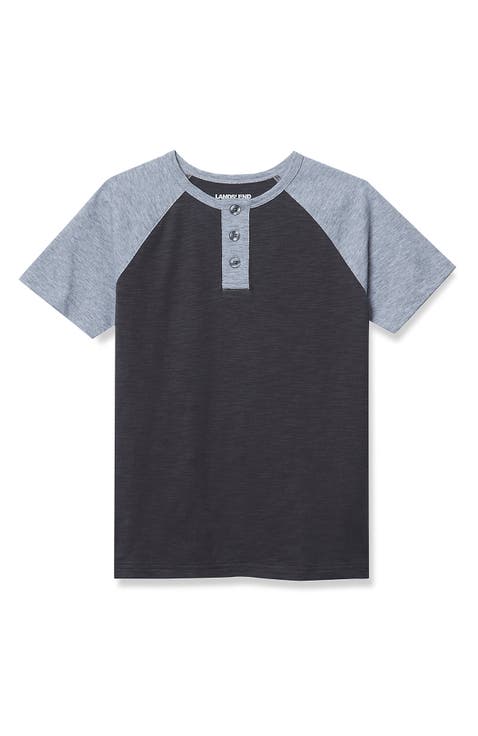Boys Short Sleeve Henley T-Shirt