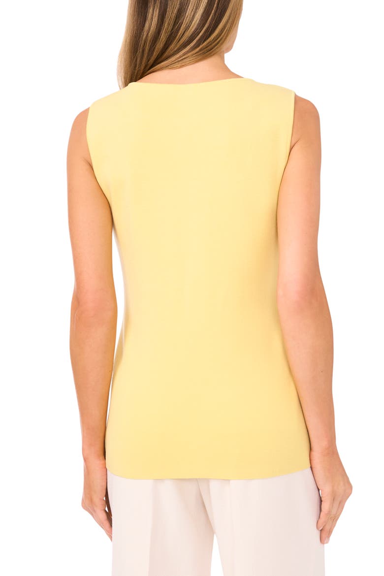 Sleeveless Button-Up Shirt, Alternate, color, CREAMED CORN