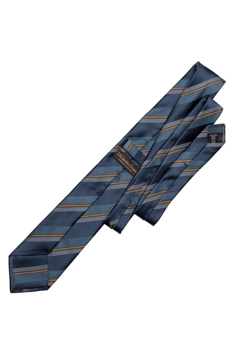 Corso - Extra Long Silk Jacquard Tie for Men, Alternate, color, Petrol Blue