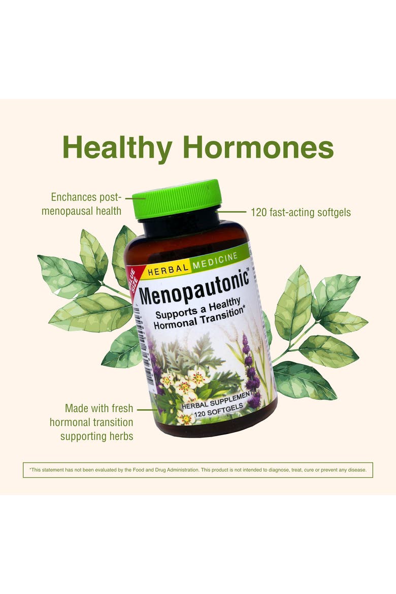 Menopautonic Softgels - Essential Supplement for Women - Hormonal Transition Support Supplement - Offers Menopausal Support with Dong Quai & Motherwort - 120 Softgels, Alternate, color, No Color
