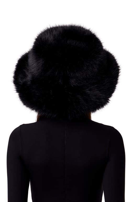Naked Wardrobe Oversize Faux Fur Bucket Hat In Black