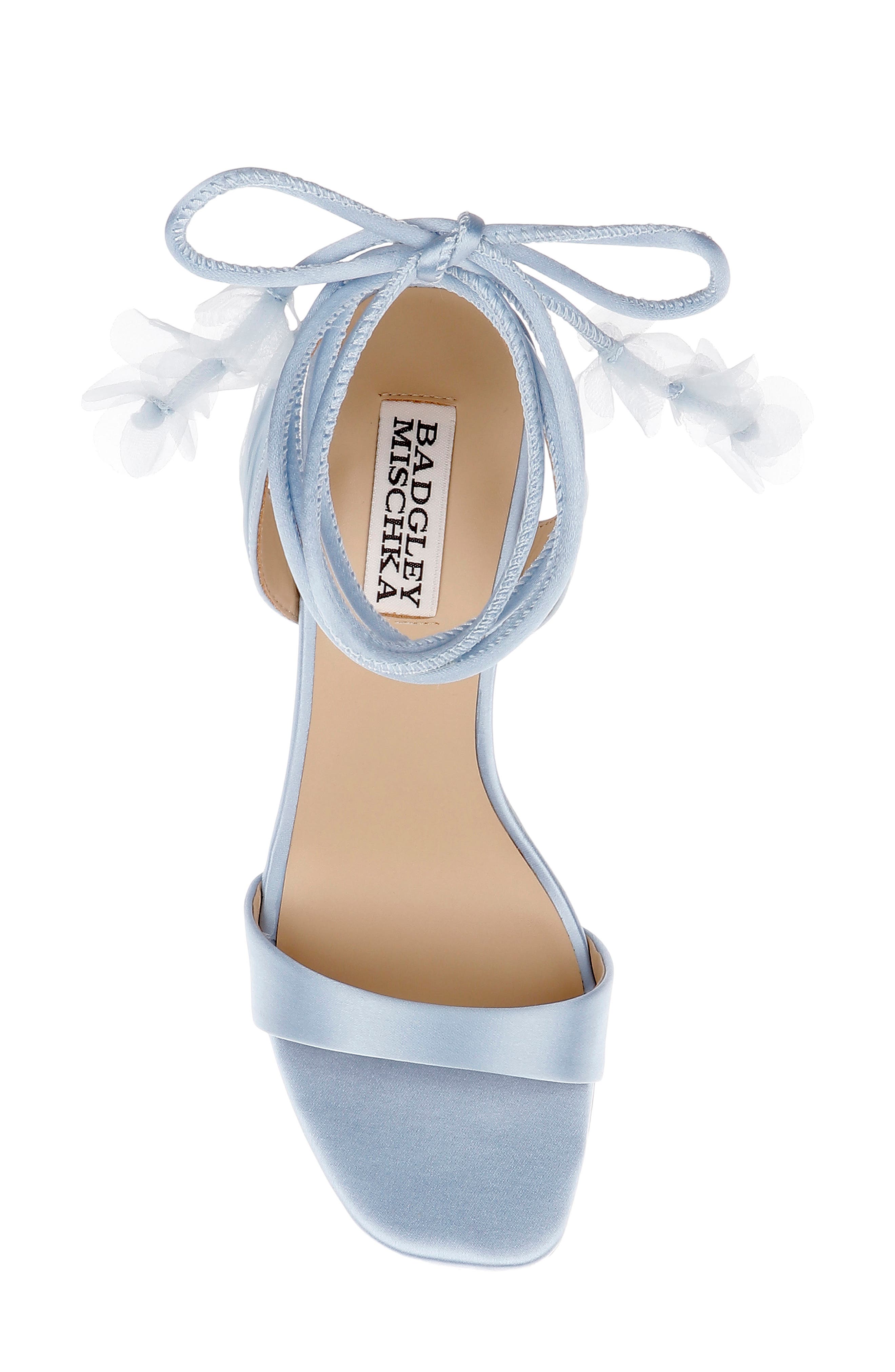 Westminster Ankle Wrap Sandal, Alternate, color, AQUA SATIN
